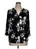 Papermoon Black 3/4 Sleeve T-Shirt Size 1X - photo 1