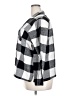 Old Navy 100% Cotton Checkered-gingham Black 3/4 Sleeve Button-Down Shirt Size XXL - photo 5