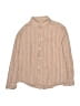 Zara Stripes Tan Long Sleeve Button-Down Shirt Size 10 - photo 1