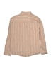 Zara Stripes Tan Long Sleeve Button-Down Shirt Size 10 - photo 2