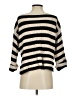 Ann Taylor 100% Cotton Stripes Black Pullover Sweater Size XS - photo 2