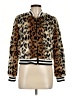 Jack by BB Dakota 100% Polyester Animal Print Brown Faux Fur Jacket Size M - photo 1