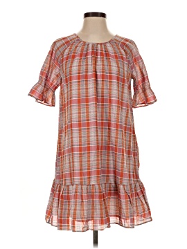 Madewell Plaid Ruffle-Sleeve Popover Mini Dress (view 1)