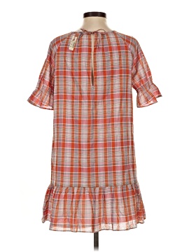 Madewell Plaid Ruffle-Sleeve Popover Mini Dress (view 2)