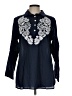Gretchen Scott Designs Blue Long Sleeve Blouse Size L - photo 1