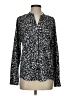 Calvin Klein 100% Polyester Animal Print Black Long Sleeve Blouse Size S - photo 1