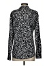 Calvin Klein 100% Polyester Animal Print Black Long Sleeve Blouse Size S - photo 2