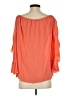 Elan 100% Rayon Orange 3/4 Sleeve Blouse Size S - photo 2