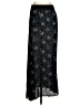 Hinge 100% Polyester Paisley Black Formal Skirt Size XS - photo 1