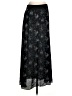 Hinge 100% Polyester Paisley Black Formal Skirt Size XS - photo 2