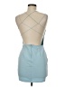 Unbranded 100% Polyester Solid Blue Cocktail Dress Size M - photo 2