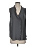 Ann Taylor 100% Polyester Gray Sleeveless Blouse Size S - photo 1