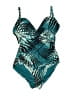 Coco Reef Print Teal One Piece Swimsuit Size S - photo 1