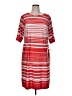 SOHO Apparel Ltd Stripes Red Casual Dress Size 1X - photo 1