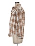 Japna Plaid Brown Long Sleeve Button-Down Shirt Size S - photo 5
