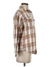 Japna Plaid Brown Long Sleeve Button-Down Shirt Size S - photo 4