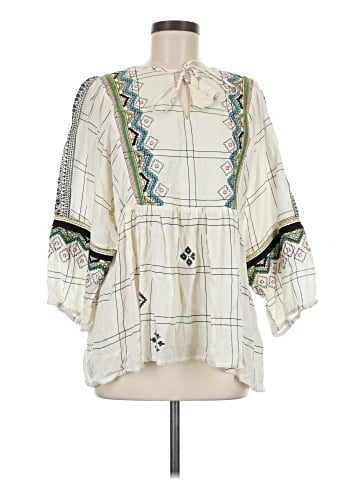 Vineet Bahl 3/4 Sleeve Blouse (view 1)