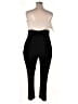 Express 100% Polyester Color Block Black Jumpsuit Size XL - photo 2