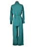 Fashion 100% Polyester Solid Teal Jumpsuit Size M - photo 2
