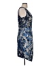 Hutch Graphic Blue Cocktail Dress Size 6 - photo 4