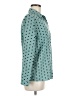 Meaneor Polka Dots Teal Long Sleeve Blouse Size M - photo 4
