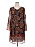 North Style 100% Polyester Paisley Blue Casual Dress Size 16 - photo 1