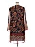 North Style 100% Polyester Paisley Blue Casual Dress Size 16 - photo 2