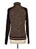 T by Talbots Animal Print Brown Track Jacket Size L - photo 2