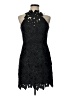 Saylor 100% Polyester Floral Black Cocktail Dress Size L - photo 1