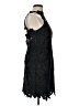 Saylor 100% Polyester Floral Black Cocktail Dress Size L - photo 4