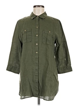 Chico's 3/4 Sleeve Button-Down Shirt (view 1)