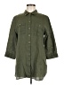 Chico's Green 3/4 Sleeve Button-Down Shirt Size M - photo 1