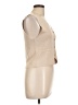 Pink Rose 100% Polyester Tan Sleeveless Blouse Size L - photo 4