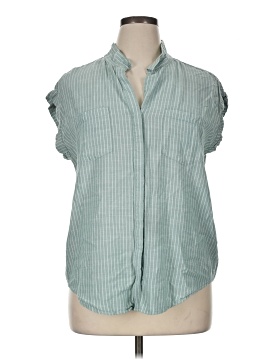 Jachs Girlfriend Sleeveless Button Down Shirt