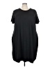 PIPHANY Solid Black Casual Dress Size 3X - photo 1