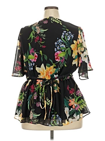 City Chic Short Sleeve Blouse (view 2)