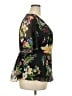 City Chic 100% Polyester Black Short Sleeve Blouse Size 18 Plus (M) - photo 4
