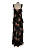 Taylor 100% Polyester Tropical Black Cocktail Dress Size 12 - photo 2