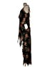 Taylor 100% Polyester Tropical Black Cocktail Dress Size 12 - photo 5