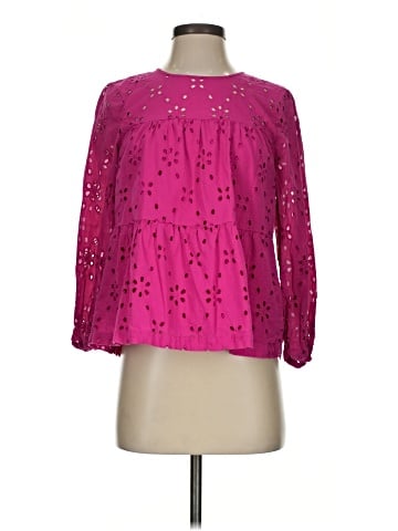 J.Crew Factory Store 3/4 Sleeve Blouse (view 1)