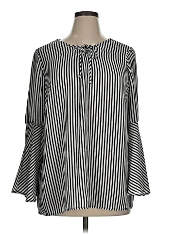 Roz & Ali Long Sleeve Blouse (view 1)