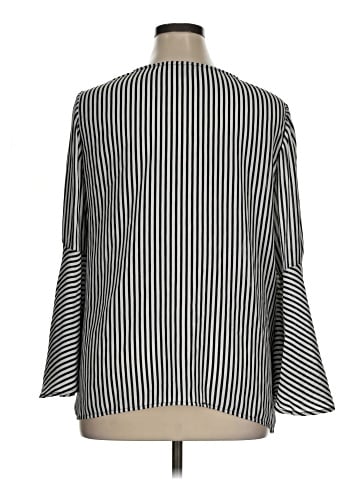 Roz & Ali Long Sleeve Blouse (view 2)