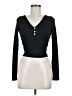 Unbranded Black Long Sleeve Henley Size M - photo 1