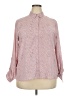 Apt. 9 100% Polyester Pink Long Sleeve Blouse Size XXL - photo 1