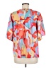 Unbranded 100% Polyester Orange Short Sleeve Blouse Size M - photo 2
