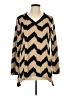 Sunny Leigh Chevron-herringbone Tan Long Sleeve T-Shirt Size L - photo 1