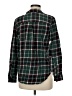 SO 100% Cotton Plaid Green Long Sleeve Button-Down Shirt Size M - photo 2