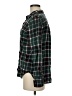 SO 100% Cotton Plaid Green Long Sleeve Button-Down Shirt Size M - photo 5