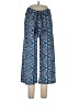 Viereck Print Blue Casual Pants Size L - photo 1