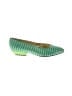 Escada Stripes Green Flats Size 8 1/2 - photo 1